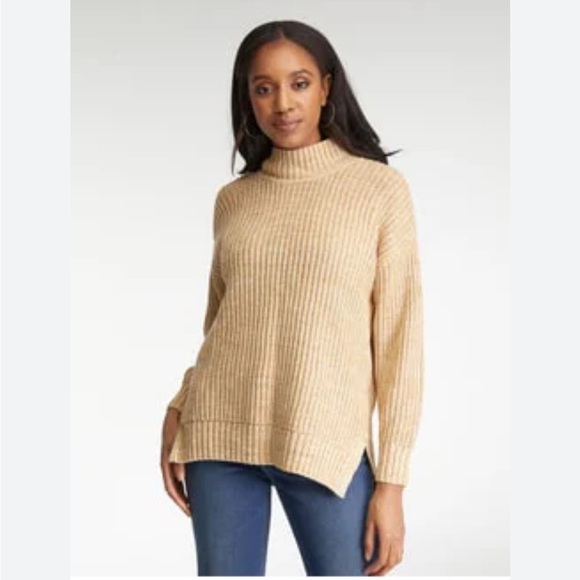 Able Organic Cotton Tan Marl Rose Relaxed
Sweater Tunic Oversize Size M - Picture 1 of 11